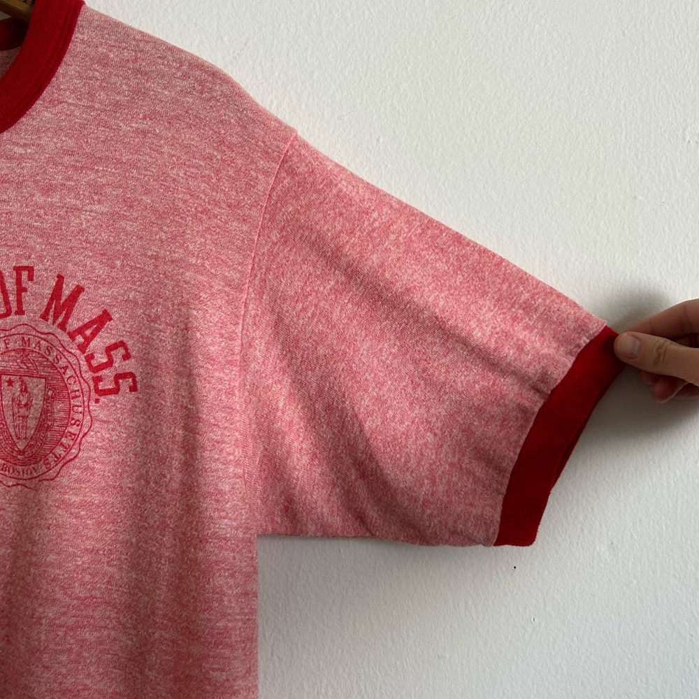 70's UMass Boston Ringer Tee - Picture 6 of 12